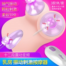 取悦乳房按摩器乳阴吸振双振按摩器女用乳房刺激自慰情趣用品