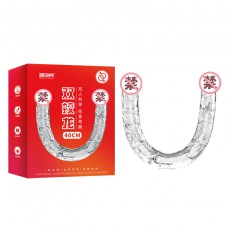 取悦双翼龙双蛟龙双头龙阳具震动双用阳具肛塞女用自慰器一件代发