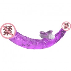 取悦双翼龙双蛟龙双头龙阳具震动双用阳具肛塞女用自慰器一件代发
