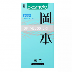 冈本避孕套超薄裸入安全套新润滑5只装男用正品超润滑计生用品