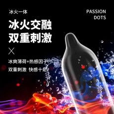 第六感冰火三合一18只装避孕套颗粒浮点螺纹凸点安全套计生用品