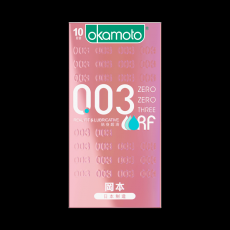 冈本0.03贴身超滑超薄10只装避孕套安全套贴合润滑男用一件代发