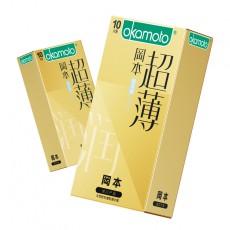冈本超薄系列10只装超润滑超薄官方正品安全套男用酒店批发代发
