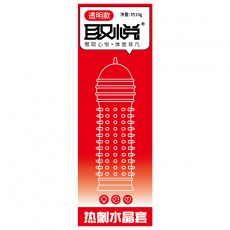 取悦盒装狼牙套情趣男女调情用品带刺水晶套大颗粒G点刺套代发