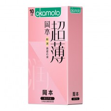 冈本超薄系列粉润超薄10只装避孕官套正品安全套男用裸入一件代发