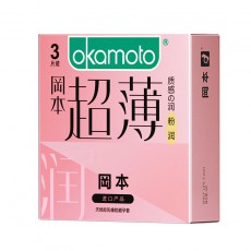 冈本超薄系列避套孕粉润超薄3只装官方正品安全套男用无人售货机