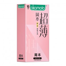 冈本超薄系列粉润超薄10只装避孕官套正品安全套男用裸入一件代发