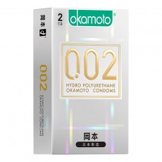 冈本002系列聚氨酯0.02避孕套2只装安全套计生套套正品酒店批发