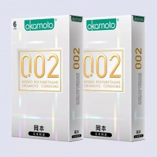 冈本002避孕套情趣超薄日本原装聚氨酯0.02安全套 6只装批发代发