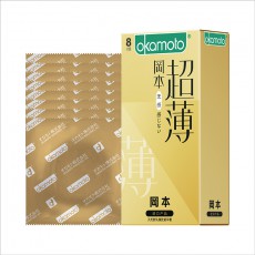冈本超薄系列避孕套无感超薄8只装成人情趣安全套男用批发代发