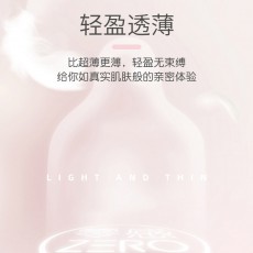 杰士邦避孕套零感玻尿酸超薄6只装安全套润滑计生用品批发代发