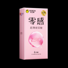 杰士邦避孕套零感玻尿酸超薄6只装安全套润滑计生用品批发代发