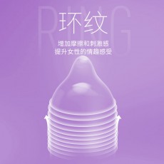 杰士邦浪漫环纹避孕套3只装安全套成人售货机情趣性用品批发代发