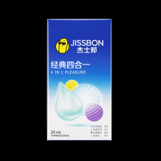 杰士邦避孕套经典四合一24只安全套超薄计生用品酒店批发一件代发