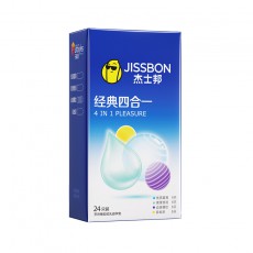 杰士邦避孕套经典四合一24只安全套超薄计生用品酒店批发一件代发