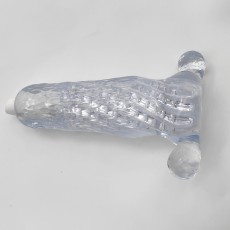 取悦飞机杯SUPERBIG男用自慰器透明震动阴茎训练器撸撸杯情趣用品