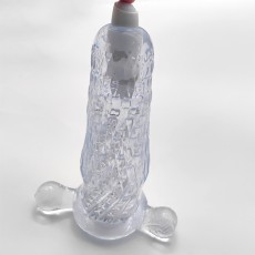 取悦飞机杯SUPERBIG男用自慰器透明震动阴茎训练器撸撸杯情趣用品