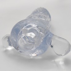 取悦飞机杯SUPERBIG男用自慰器透明震动阴茎训练器撸撸杯情趣用品