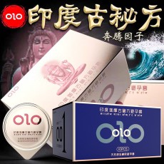 OLO印度伽摩延时套蓝色/金色款10只装安全保护套男用成人性用品