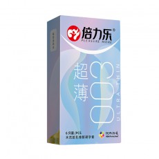 倍力乐新款超薄003避孕套6只装安全套成人情趣性用品酒店批发代发