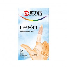 倍力乐LES女同专用手指安全套抠抠套QQ套8只装颗粒入珠手指套