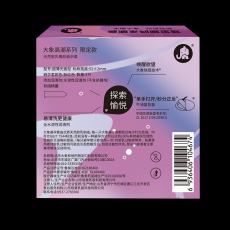 大象高潮系列高潮玻尿酸款3只装避孕套成人情侣夫妻情趣计生用品