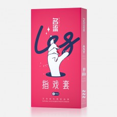 名流指戏套8只装 清爽畅滑les拉拉手指套情趣性用品批发一件代发