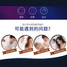 名流之夜玻尿酸避孕套50只/100只装超薄水溶性安全套批发