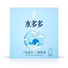名流之夜水多多玻尿酸避孕套50只/100只装超薄水溶性安全套批发