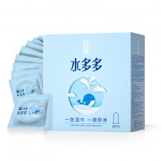 名流之夜水多多玻尿酸避孕套50只/100只装超薄水溶性安全套批发