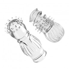 取悦炫刺柔刺套透明震动加长龟头套 男用加长加粗成人用品批发