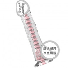 取悦冲天炮穿天炮钻天炮透明水晶阳具吸盘仿真假阴茎成人情趣用品