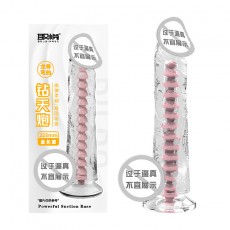 取悦冲天炮穿天炮钻天炮透明水晶阳具吸盘仿真假阴茎成人情趣用品