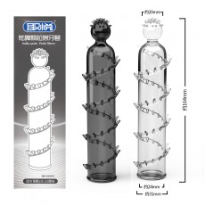 取悦触须爆芽炫舞颗粒芽须爆爽狼牙套水晶顶珠阴茎套情趣用品批发