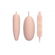 GALAKU阿卡丽尖双圆跳蛋usb遥控硅胶女用振动棒情趣用具 一件代发